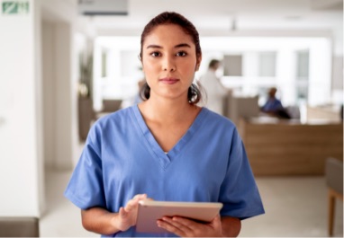 Actor portrayal of nurse specialist